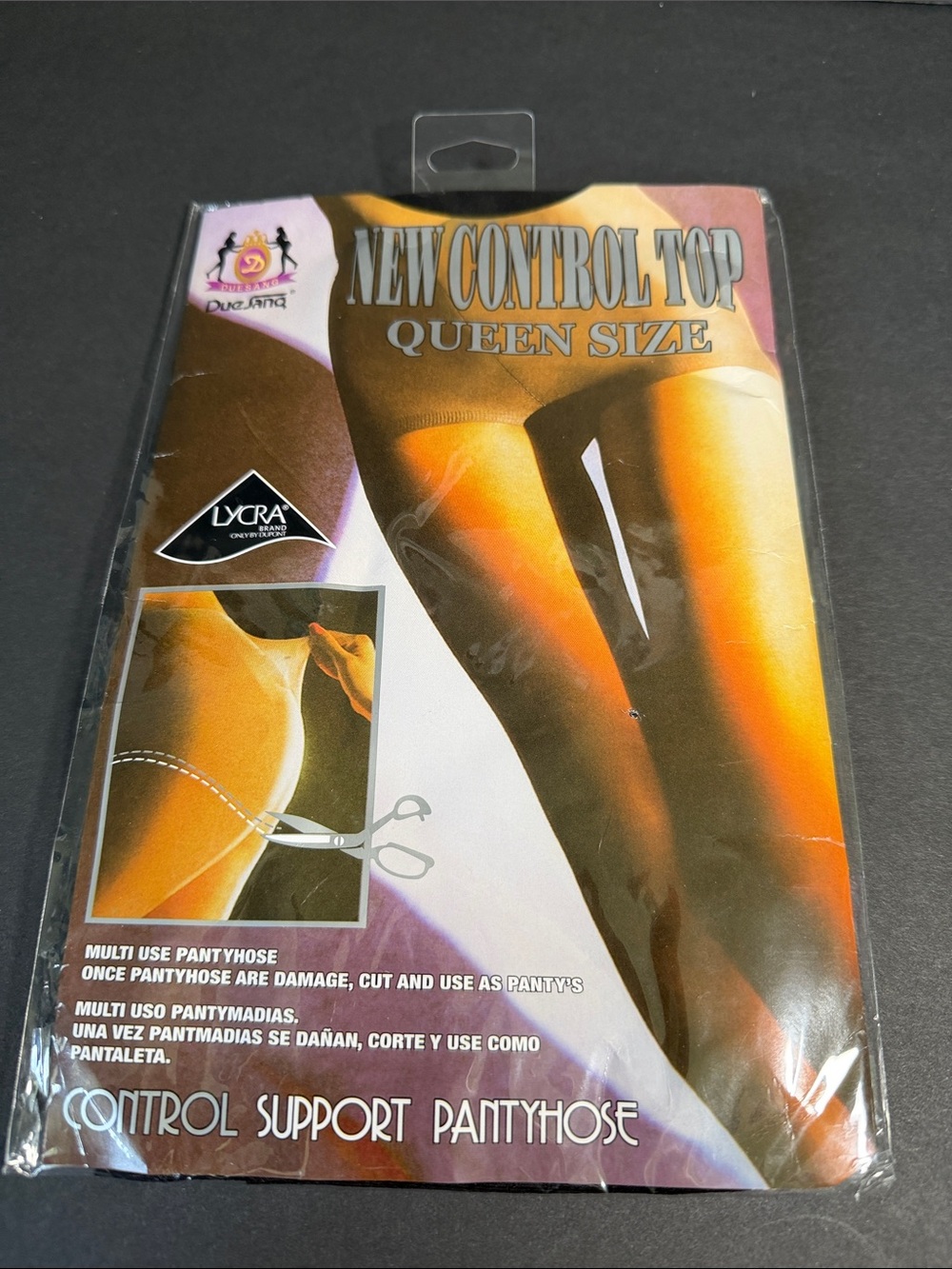 Due Amanti Control Support Pantyhose in Black Queen